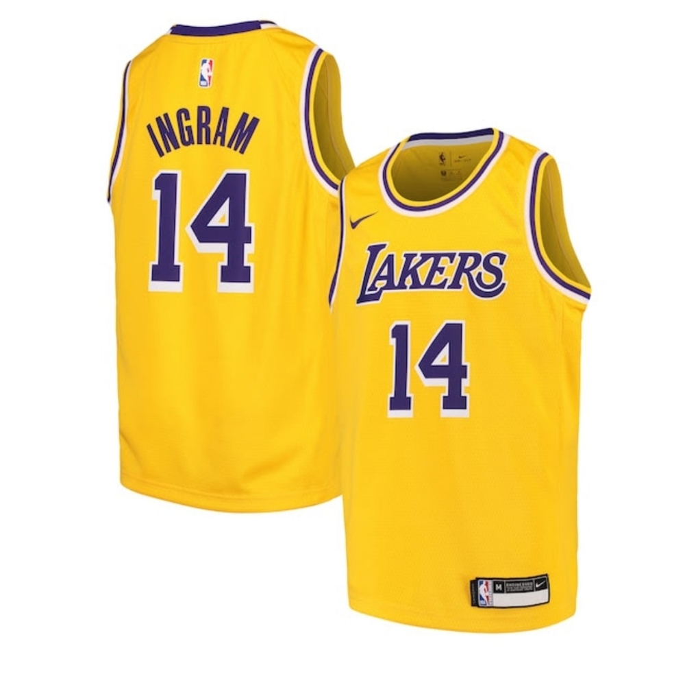 Brandon Ingram Nike Lakers Swingman Jersey Size Youth M Boys Official NBA NEW
